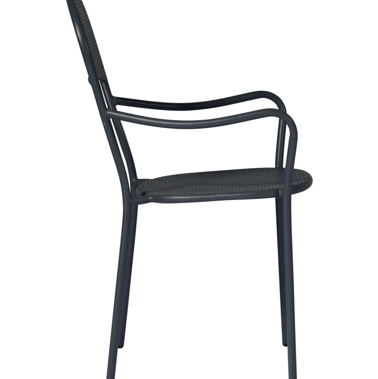 Sedia ferro antracite disegno rombi