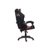 Sedia Gaming ergonomica in similpelle 65x63 H 115/125 cm rosso e nero