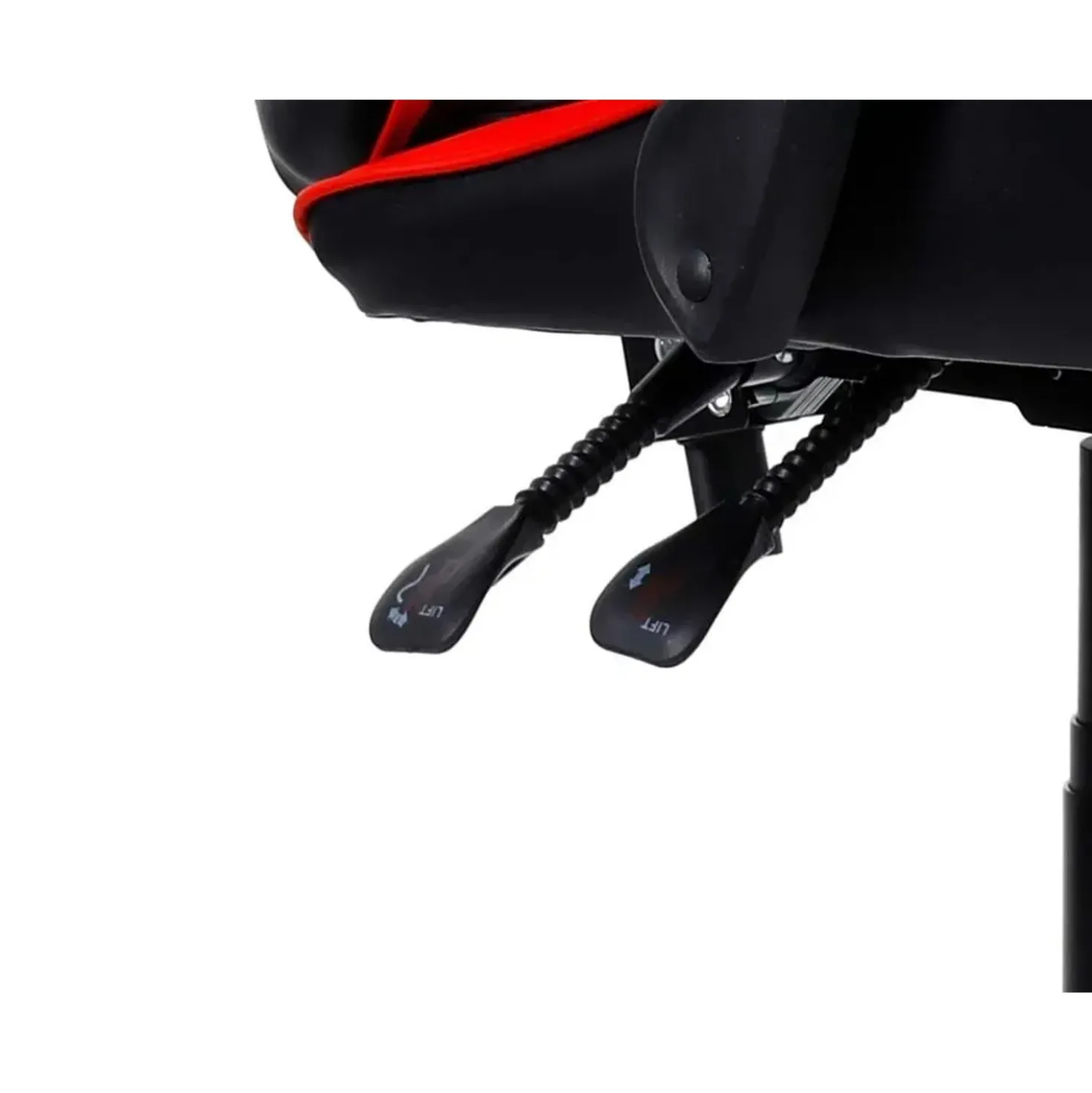 Sedia Gaming ergonomica in similpelle 65x63 H 115/125 cm rosso e nero