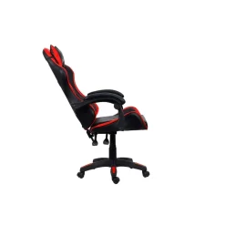 Sedia Gaming ergonomica in similpelle 65x63 H 115/125 cm rosso e nero