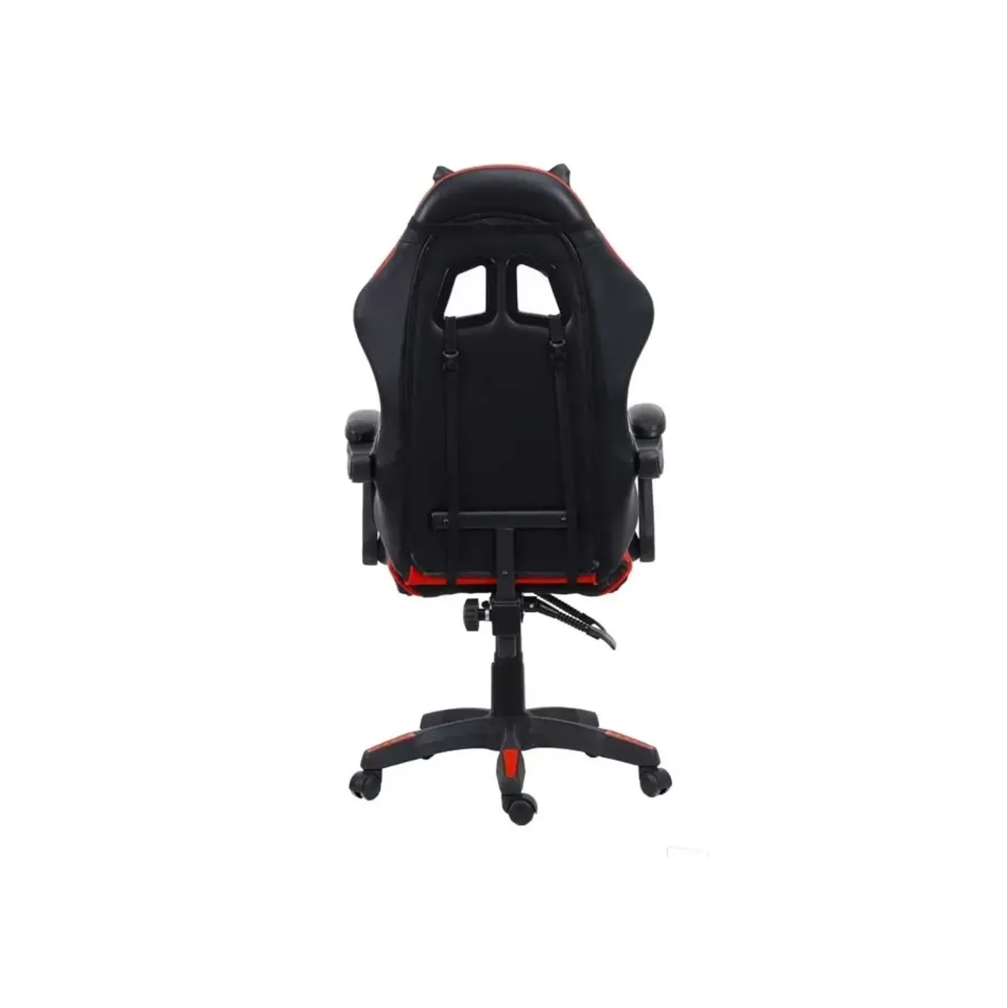 Sedia Gaming ergonomica in similpelle 65x63 H 115/125 cm rosso e nero