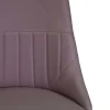 Sedia in ecopelle Oliver tortora 48x58xh48/90 cm
