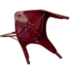 Sedia in ferro New bristol rosso antico