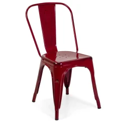 Sedia in ferro New bristol rosso antico
