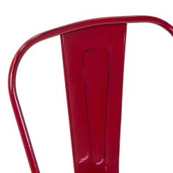 Sedia in ferro New bristol rosso antico
