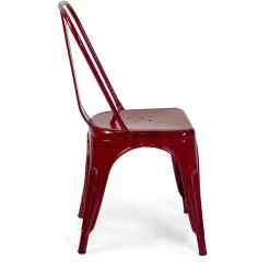 Sedia in ferro New bristol rosso antico