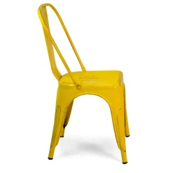 Sedia in ferro New bristol giallo antico