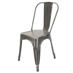 Sedia in ferro New bristol galvanizzato