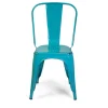 Sedia in ferro New bristol azzurro antico