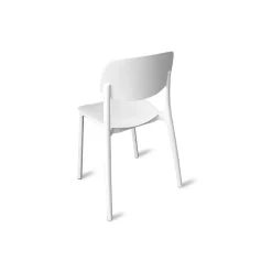 Sedia in polipropilene 51x38 H 58,5 cm bianco