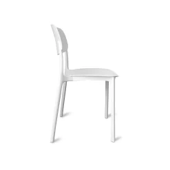 Sedia in polipropilene 51x38 H 58,5 cm bianco