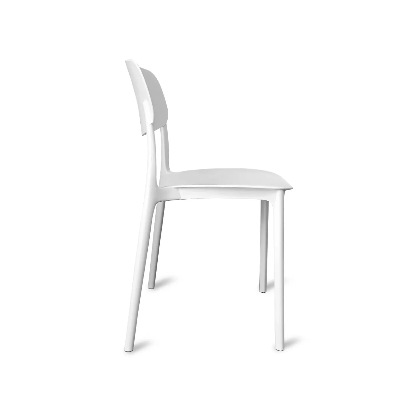 Sedia in polipropilene 51x38 H 58,5 cm bianco