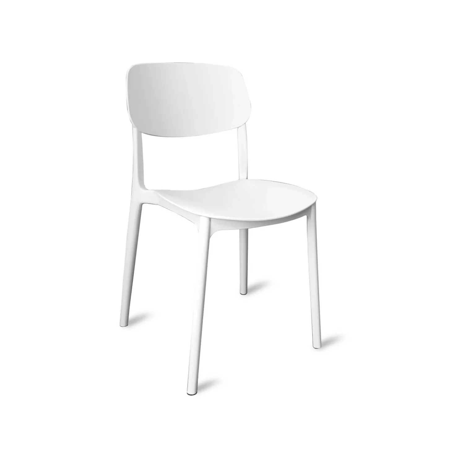 Sedia in polipropilene 51x38 H 58,5 cm bianco
