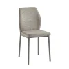 Sedia in tessuto Anya 56x42x88,5 cm tortora