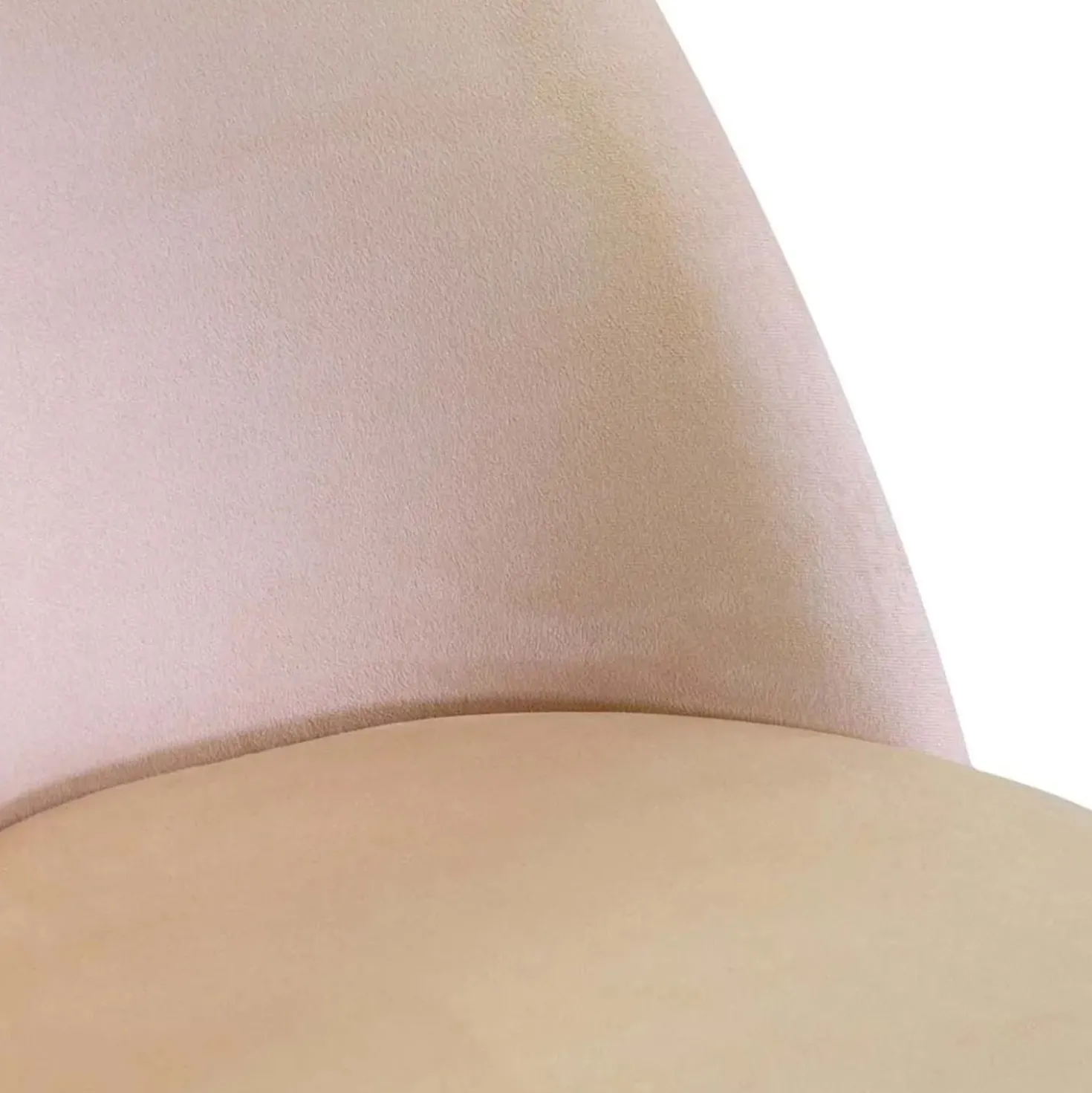 Sedia in velluto Sammi crema struttura oro 50x57xh47/77,5 cm