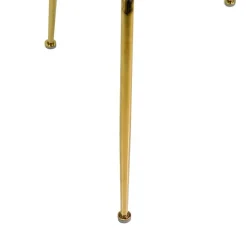 Sedia in velluto Sammi verde struttura oro 50x57xh47/77,5 cm
