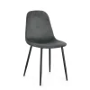 Sedia Irelia velluto grigio scuro