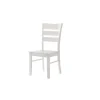 Sedia Lisa 46x54,5x99 cm Bianco 4 pz