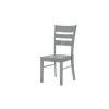 Sedia Lisa 46x54,5x99 cm Grigio 4 pz