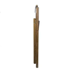 Sedia pieghevole a listelli in legno 48x43x79 cm noce