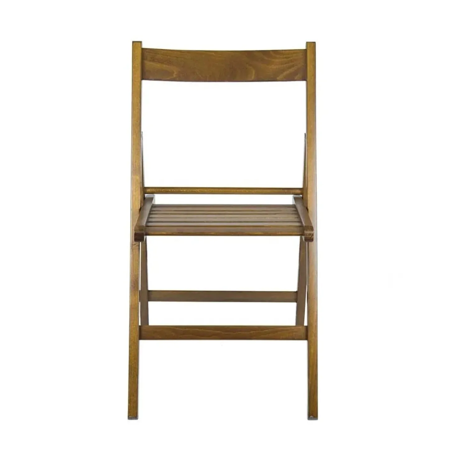 Sedia pieghevole a listelli in legno 48x43x79 cm noce