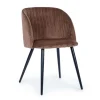 Sedia Queen velvet ruggine