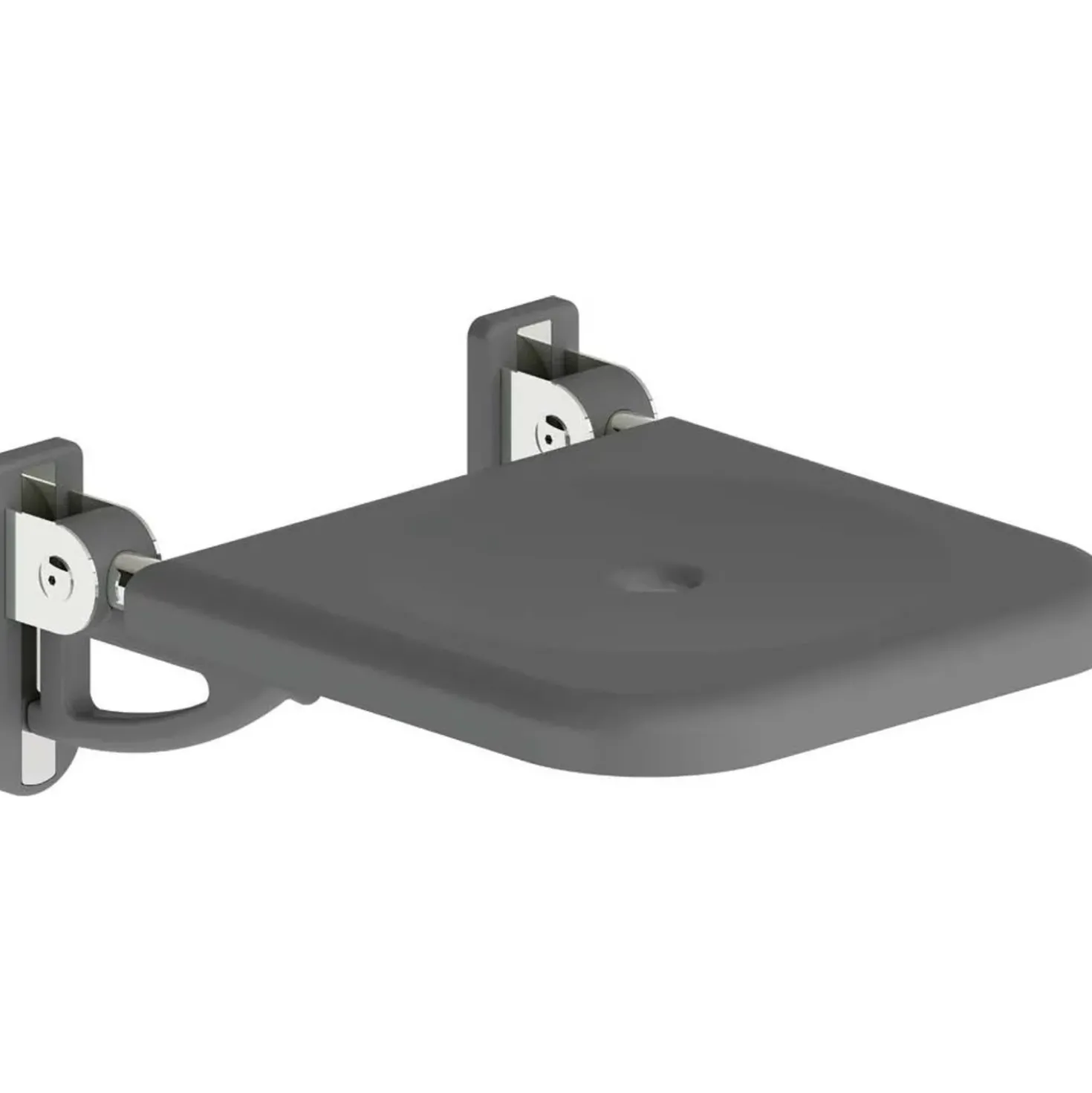 Sedile a parete pieghevole 43x18 cm antracite