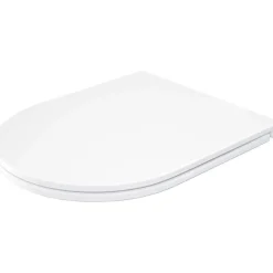 Sedile per WC sottile chiusura morbida 366x448 mm bianco
