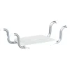 Sedile vasca con supporti laterali 20x30x37 cm bianco