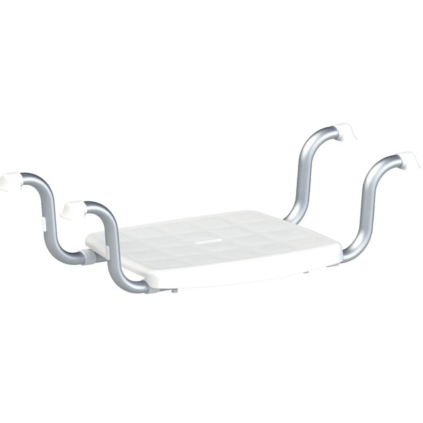 Sedile vasca con supporti laterali 20x30x37 cm bianco