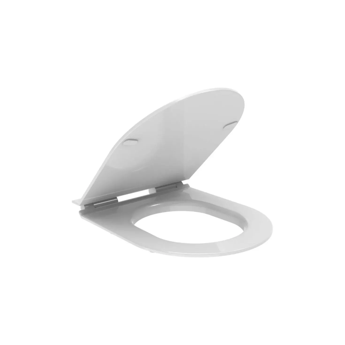 Sedile WC slim Round in termoindurente 460x365x42 mm
