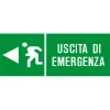 Segnaletica di sicurezza "Uscita di emergenza" sinistra 31 x 14 cm