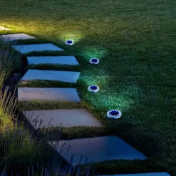 Segnapassi solare LED 115x20 cm 4 pz