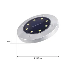 Segnapassi solare LED 115x20 cm 4 pz