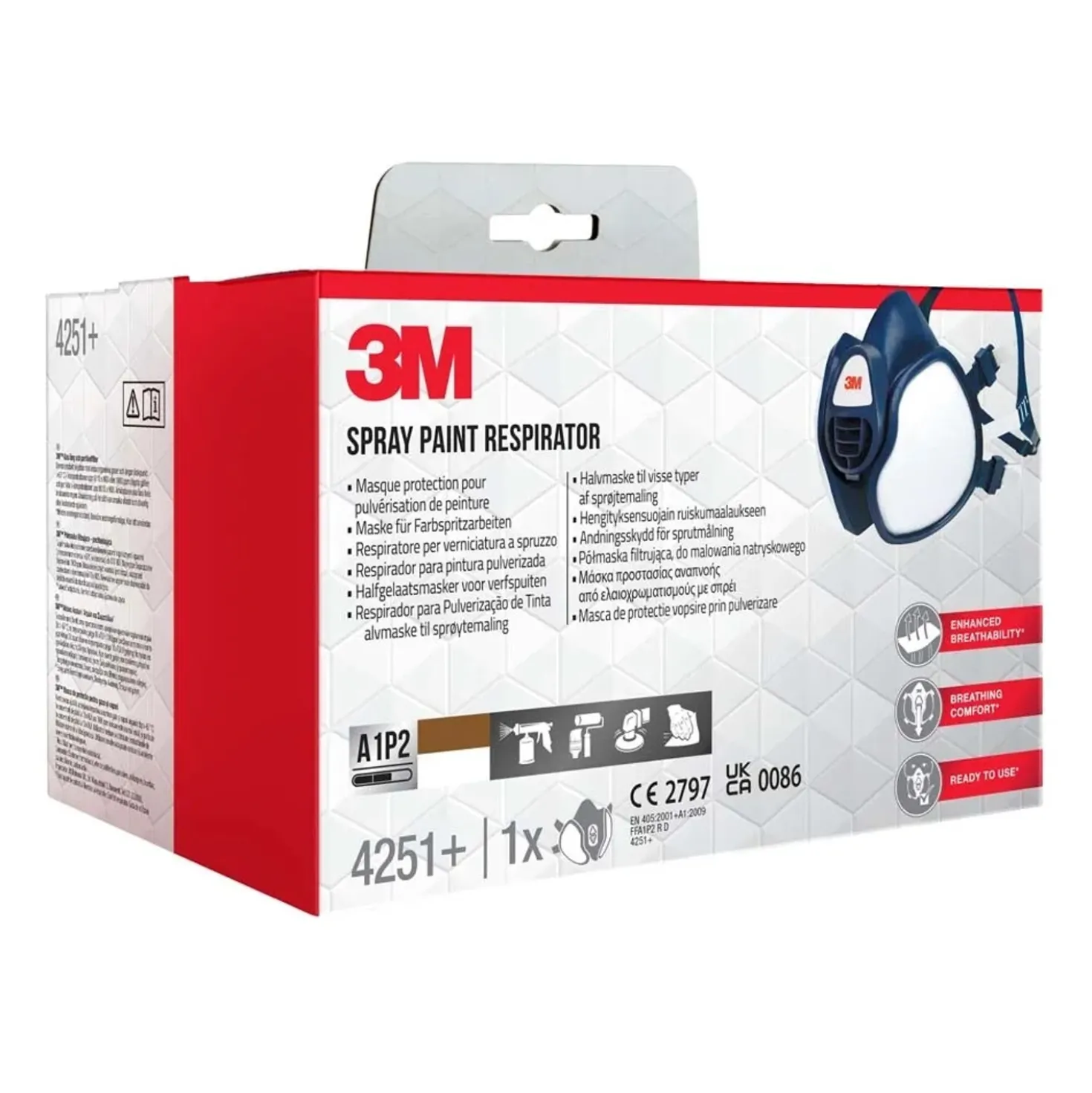 Semimaschera 3M per verniciatura a spruzzo riutilizzabile