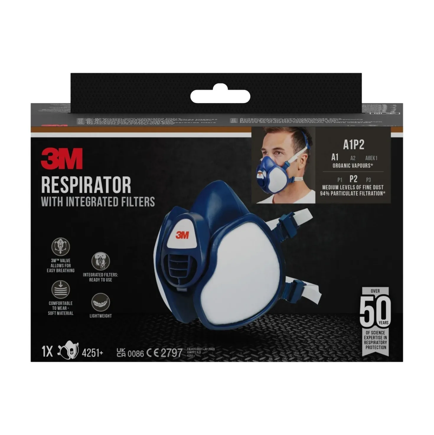 Semimaschera 3M per verniciatura a spruzzo riutilizzabile
