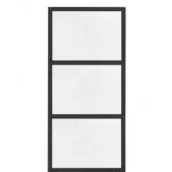 Separatore in legno parafiato 80 cm x 150 cm tinto nero