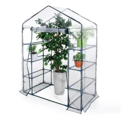 Serra a 8 ripiani con telo in PVC 140 cm x 72,5 cm x 195 cm