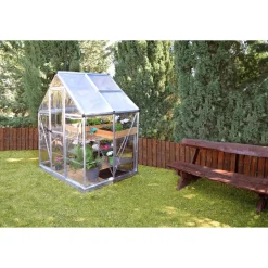 Serra da giardino Palram Canopia Hybrid 126x185x208 cm argento