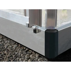 Serra da giardino Palram Canopia Hybrid 3,1x1,9 argento pareti laterali chiare