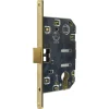 Serratura patent mediana con bordo tondo entrata 50 ottonata