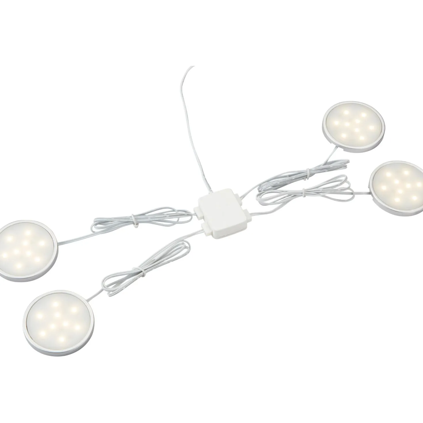 Set 4 barre led sottopensili 8,6 W 420 lm argento