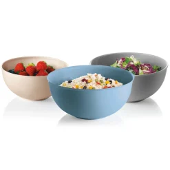 Set 3 contenitori con coperchi Ø 28-24-20 cm