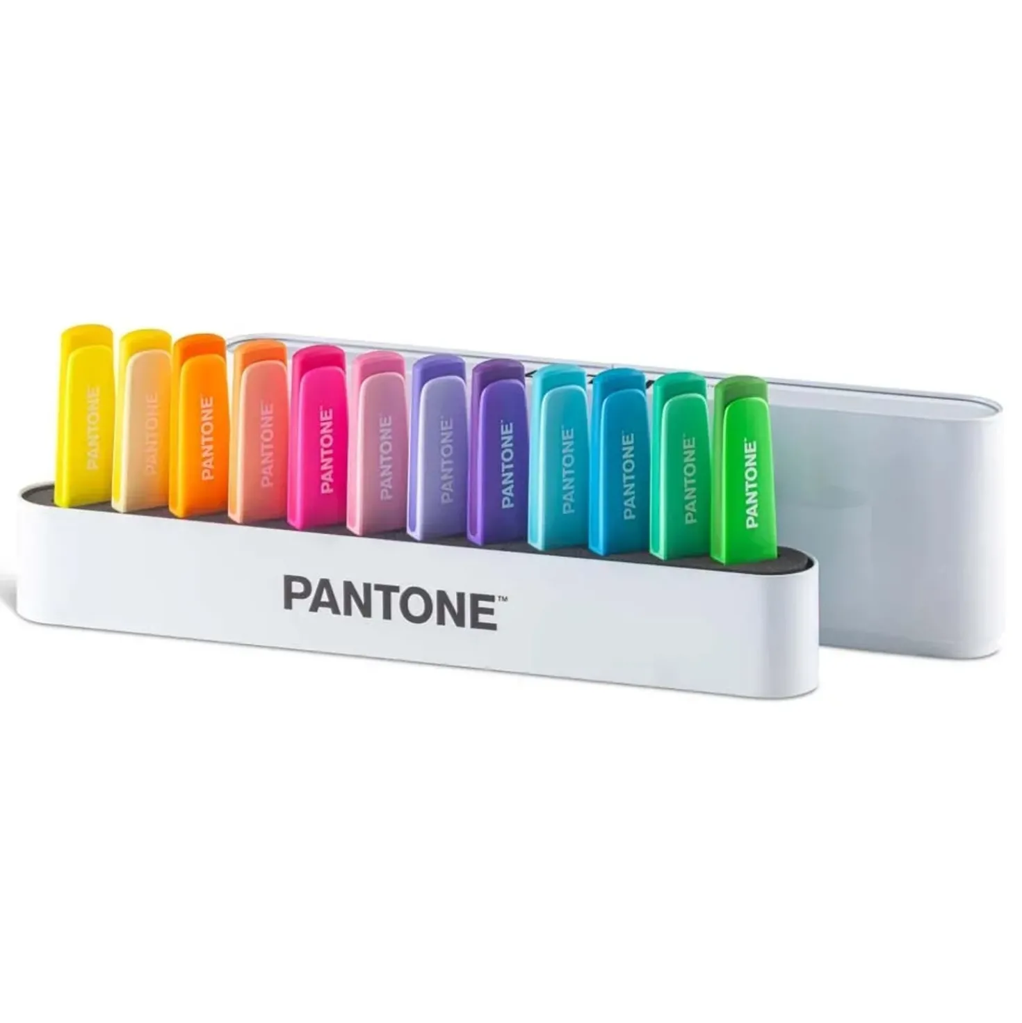 Set 12 Evidenziatori assortiti 6 PASTEL + 6 FLUO Osama PANTONE