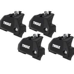 Set 4 piedi Evo Flush Rail per barre portatutto P 75 Kg
