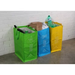 Set 3 sacchi per la raccolta differenziata Eco Friendly 90 l totali multicolore
