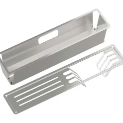 Set accessori lavello Idrostile acciaio inox 408x50 mm acciaio spazzolato
