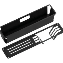 Set accessori lavello Idrostile acciaio inox 408x50 mm nero