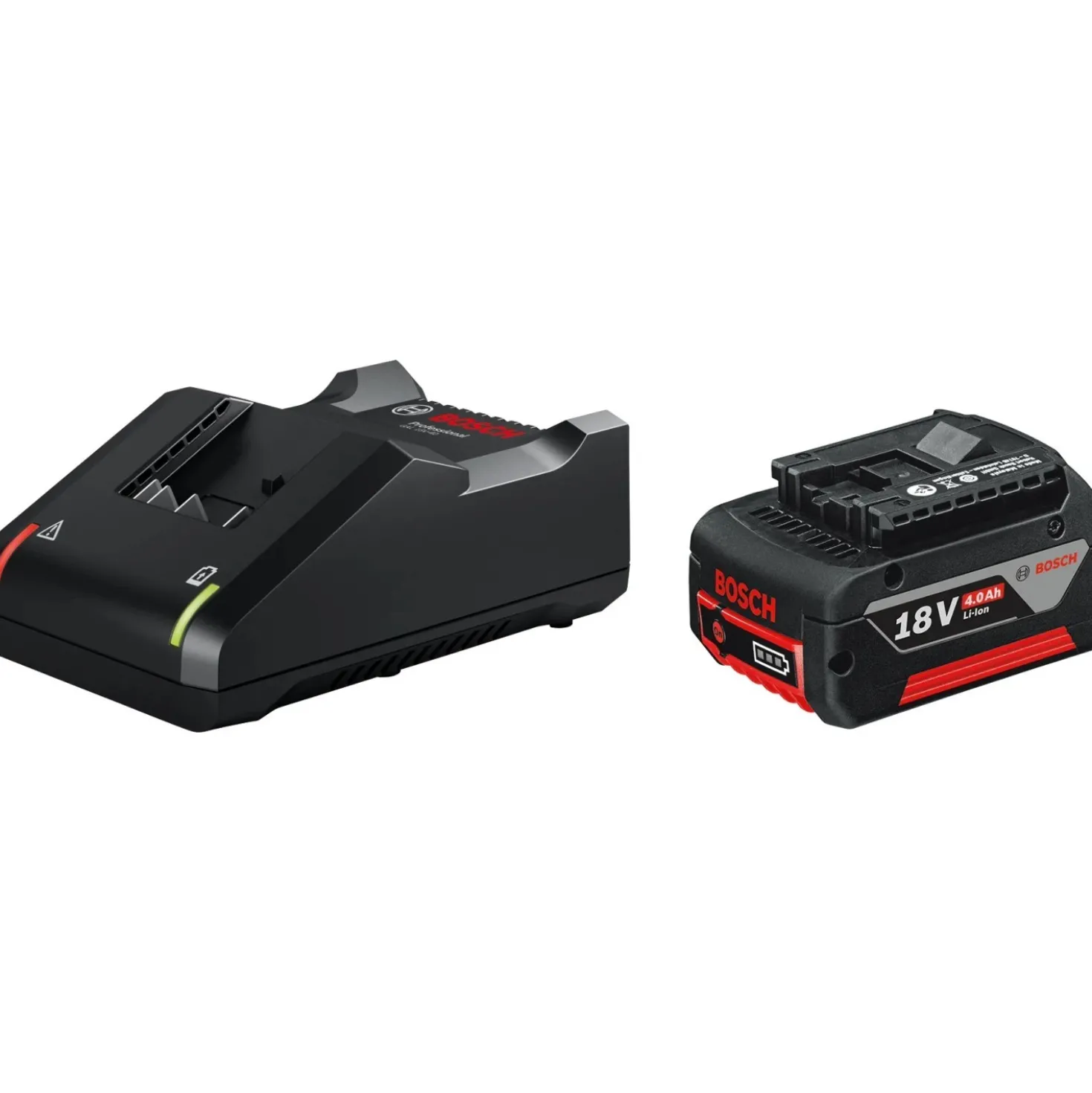 Set avviamento Bosch Professional batteria GBA 18 V 4 Ah e caricabatt GAL 18V-40