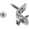 Set connettori in acciaio inox per recinzione Spax 7x35 mm 12 pz